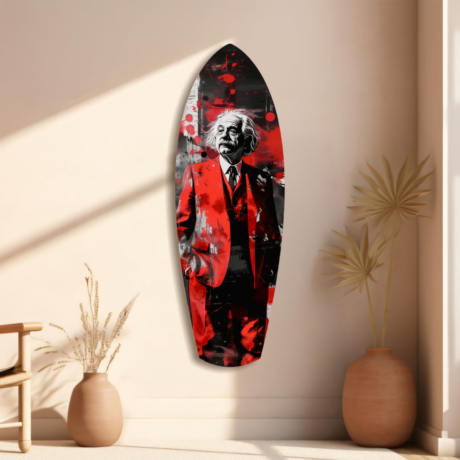 Einstein Mood V2 Glass Wall Art.