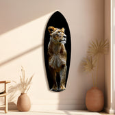 Lioness Glass Wall Art.