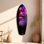 Colorful Lips V9 Glass Wall Art.