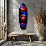 Colorful Lips V12 Glass Wall Art.