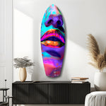 Colorful Lips V14 Glass Wall Art.