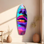 Colorful Lips V14 Glass Wall Art.