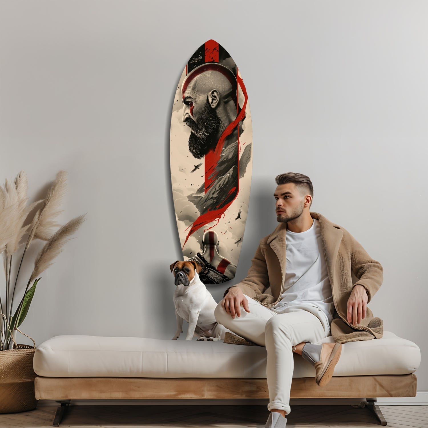 Kratos Glass Wall Art.