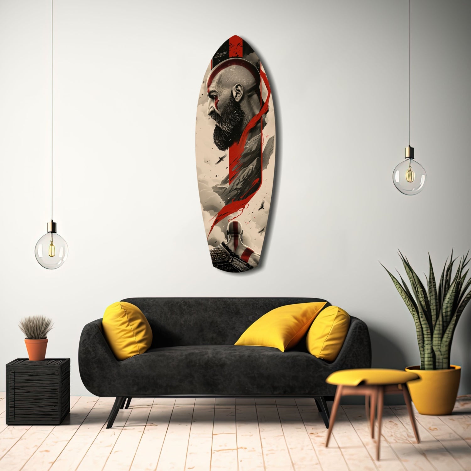 Kratos Glass Wall Art.