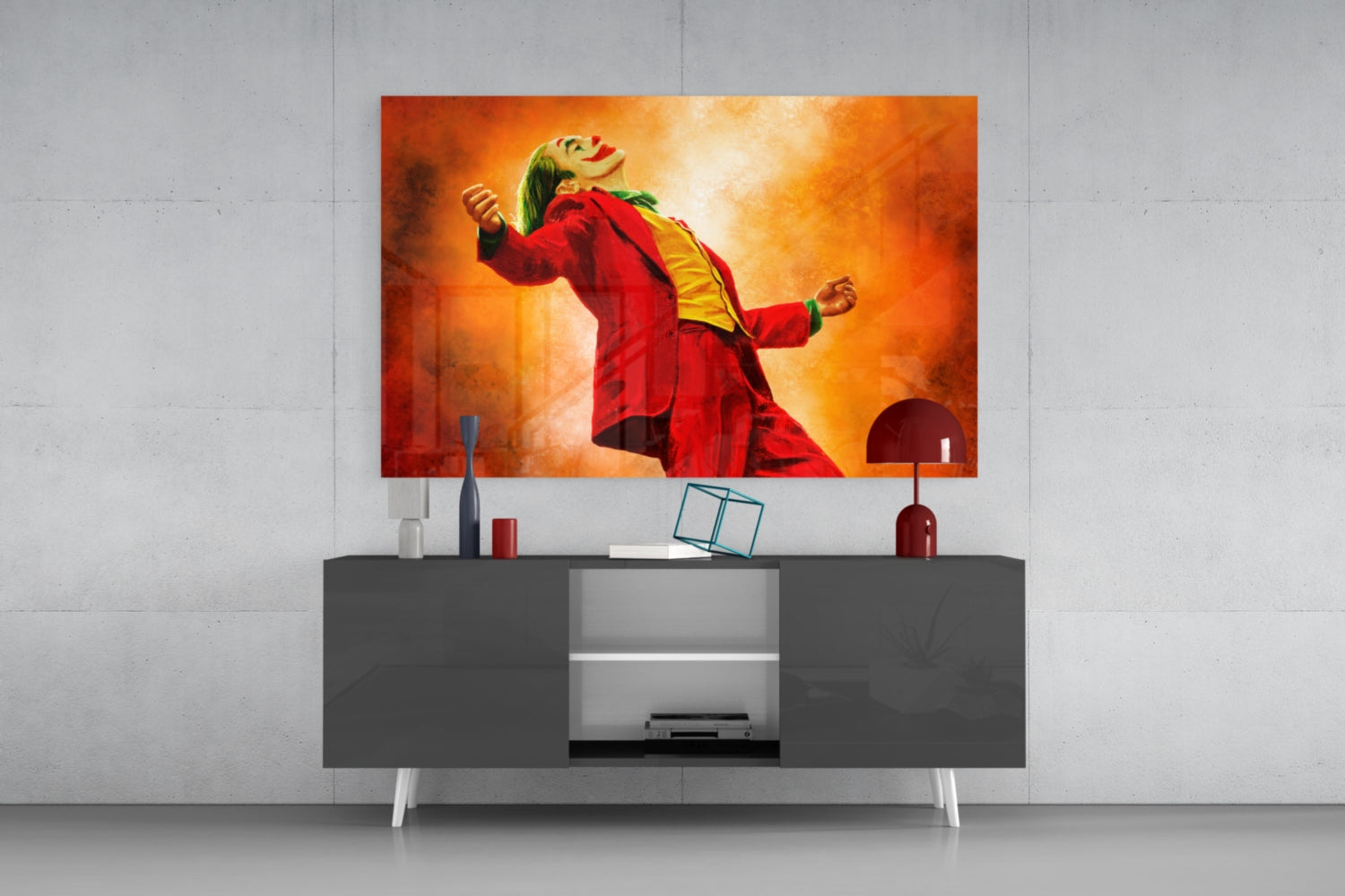 Joker Glass Wall Art.