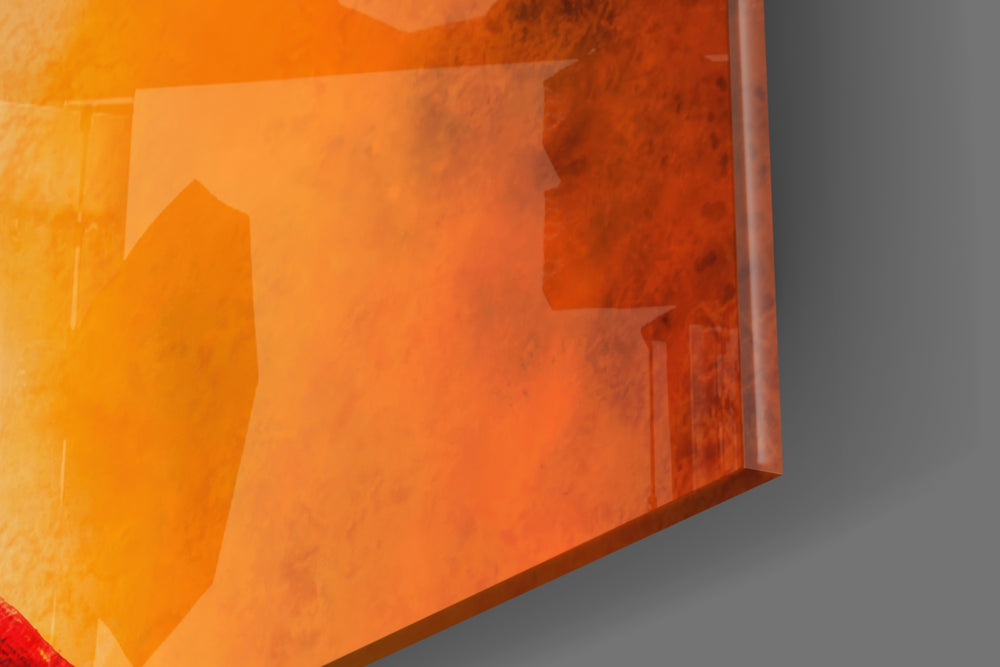 Cinematic artwork in a moody bedroom interior