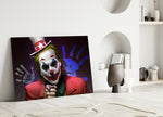 Joker Stars and Stripes artwork styled in a creative loft interior