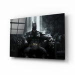 DC tribute panel anchoring a man cave wall