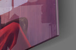 Cinematic artwork in a moody bedroom interior