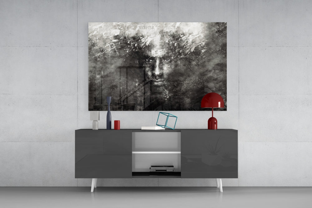 Kobe Bryant Glass Wall Art.