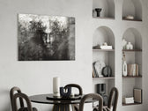 NBA yatay panel against a moody dark-painted accent wall
