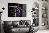 NBA glass print bringing Mamba edge to a home gym
