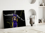 Kobe Black Mamba artwork styled in a teen's bedroom interior