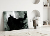 Batman Sketch artwork styled in a home cinema interior