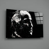 Mafia tribute panel anchoring a man cave wall
