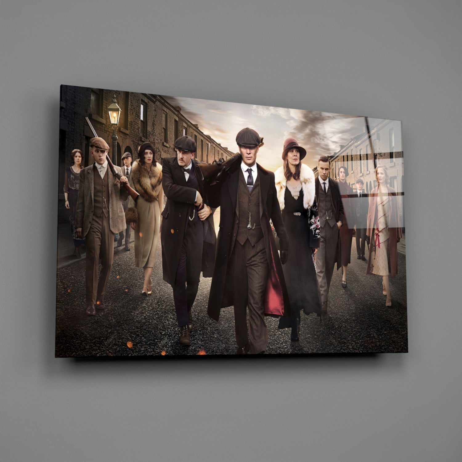 Peaky Blinders-Thomas Shelby Glass Wall Art.