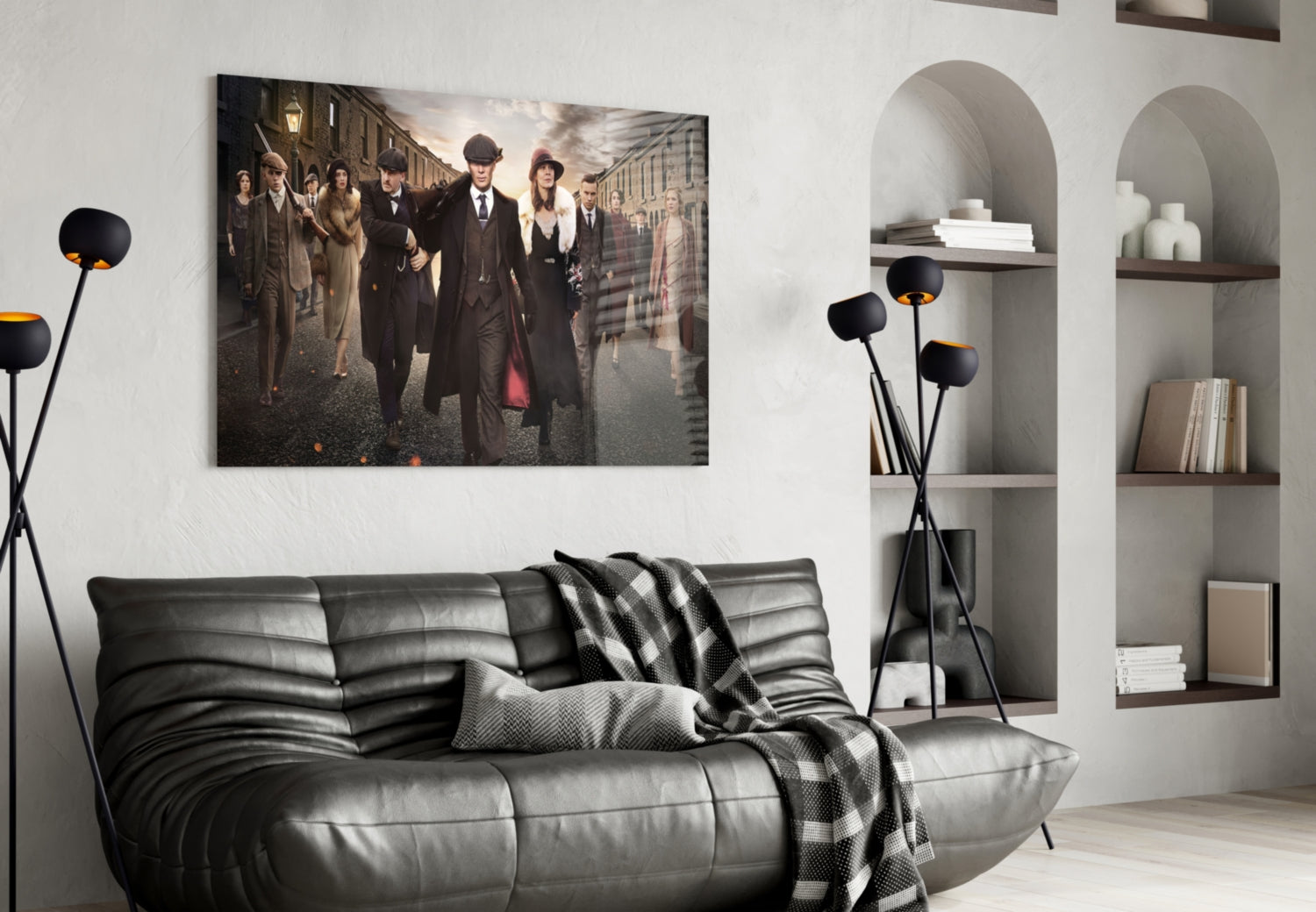 Peaky Blinders-Thomas Shelby Glass Wall Art.