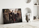 Peaky Blinders artwork styled in a creative loft interior