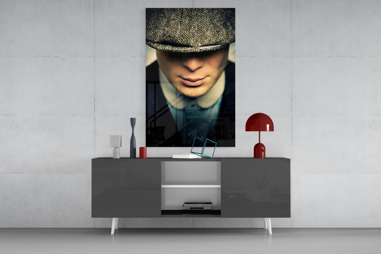 Peaky Blinders-Thomas Shelby Glass Wall Art.