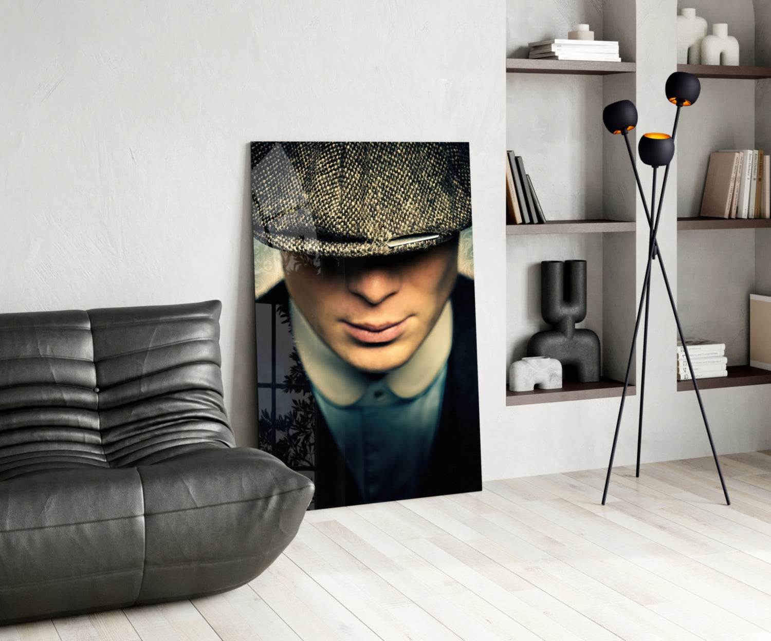Peaky Blinders-Thomas Shelby Glass Wall Art.