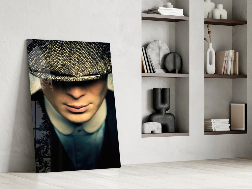 Cinematic artwork in a gentleman's office interior