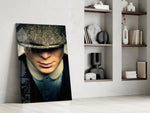 Cinematic artwork in a gentleman's office interior