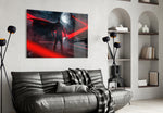 DC glass print bringing Snyderverse edge to a teen's bedroom