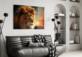 Wildlife glass print bringing mythic edge to a teen's bedroom