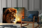 Cinematic artwork in a moody bedroom interior