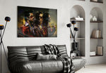 Cult-cinema glass print bringing Fight-Club edge to a teen's bedroom