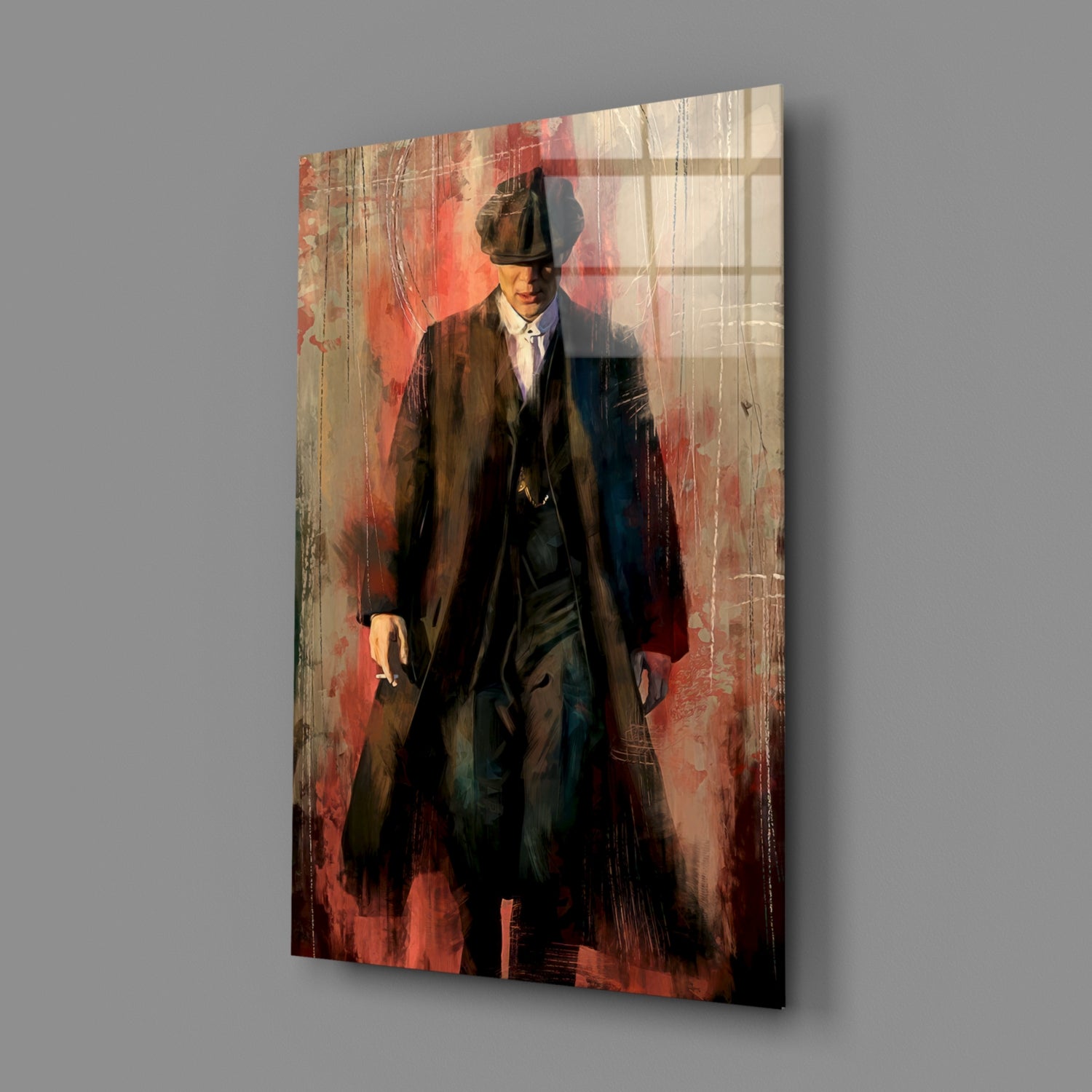 Peaky Blinders-Thomas Shelby Glass Wall Art.