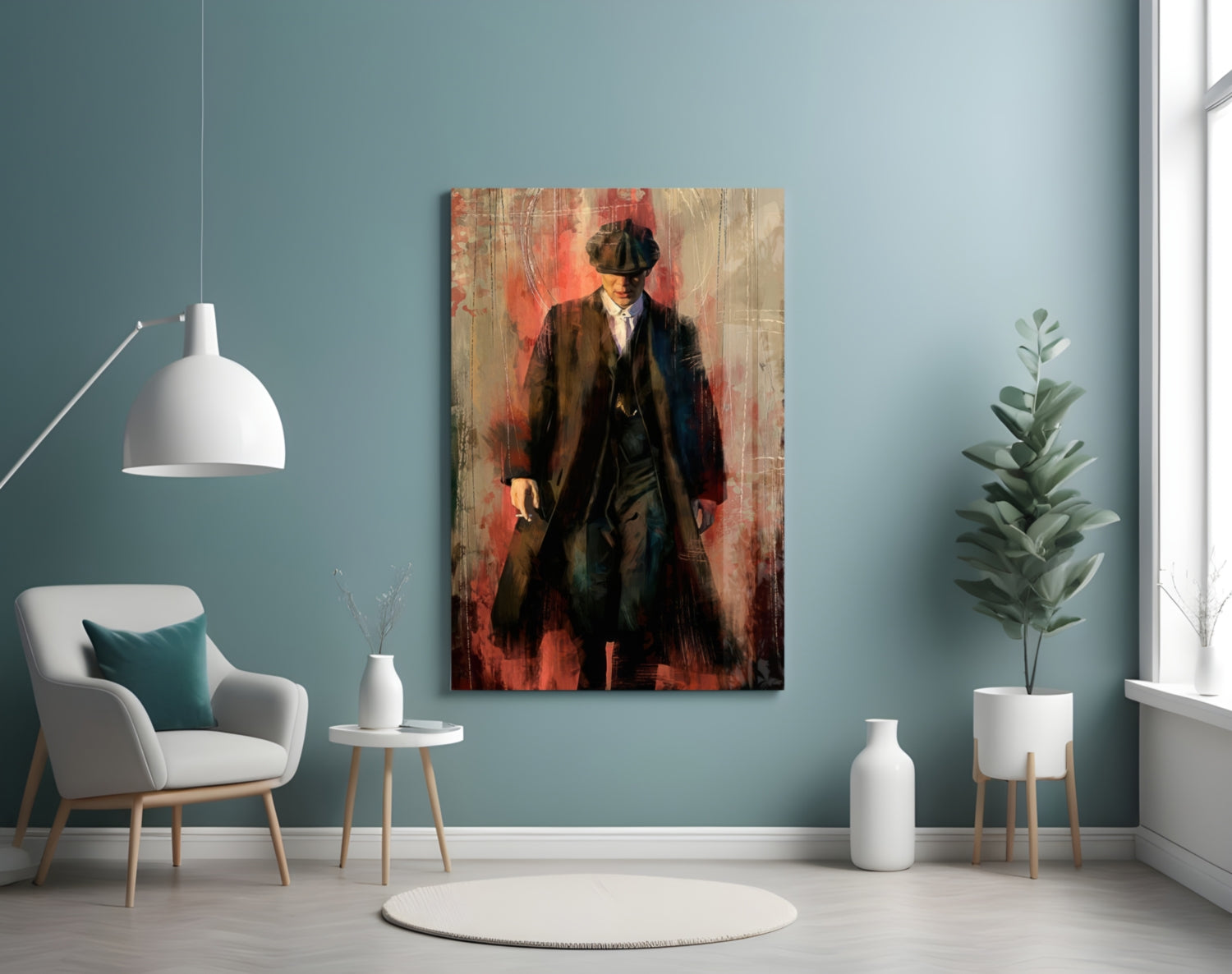 Peaky Blinders-Thomas Shelby Glass Wall Art.