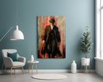 Period-drama glass print bringing Shelby edge to a study