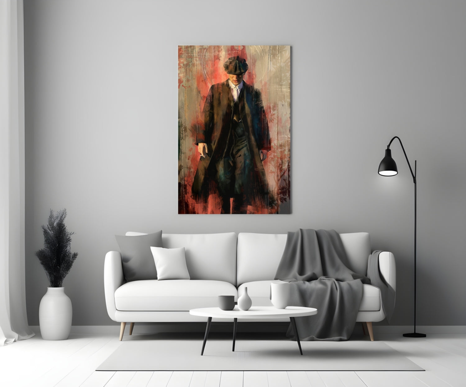 Peaky Blinders-Thomas Shelby Glass Wall Art.