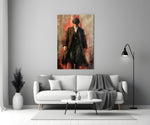 Tommy Shelby Walk artwork styled in a creative loft interior