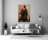 Tommy Shelby Walk artwork styled in a creative loft interior