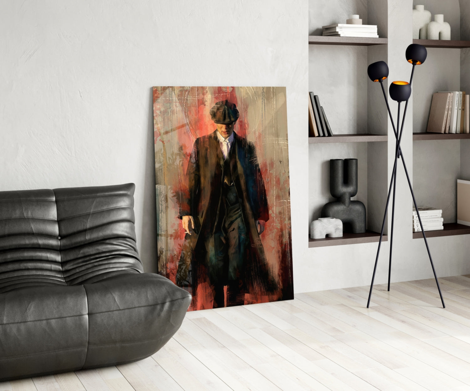 Peaky Blinders-Thomas Shelby Glass Wall Art.