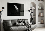 Gym glass print bringing motivation edge to a teen's bedroom