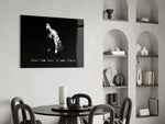 Gym yatay panel against a moody dark-painted accent wall