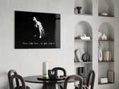 Gym yatay panel against a moody dark-painted accent wall