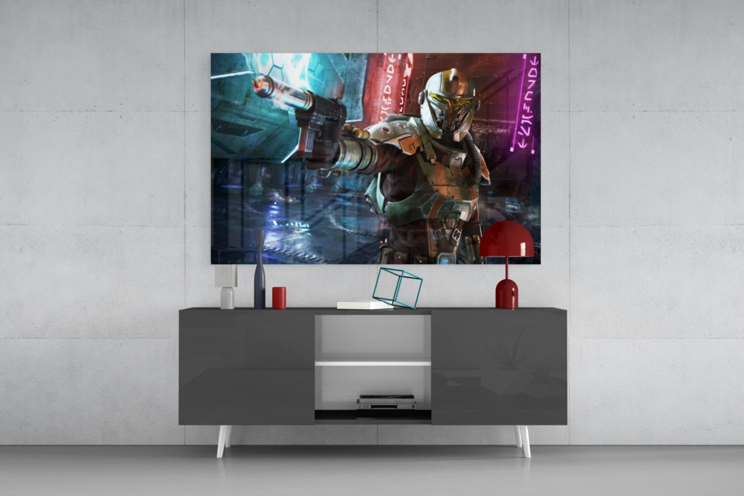 Mandalorian - Old Republic Glass Wall Art.