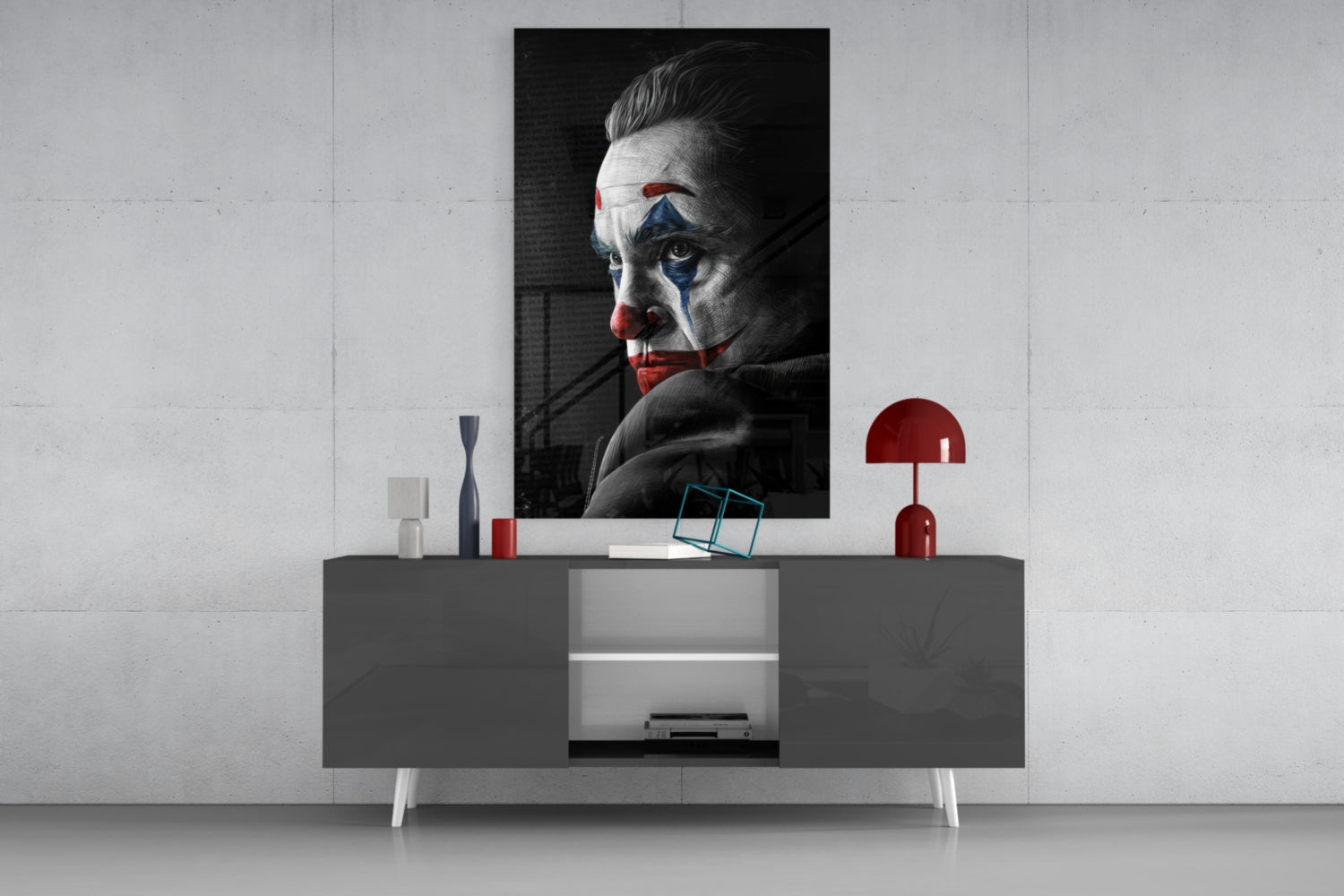 Joker Glass Wall Art.