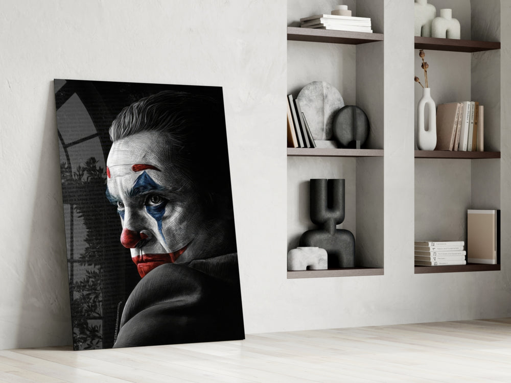 Cinematic artwork in a moody bedroom interior