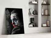Cinematic artwork in a moody bedroom interior