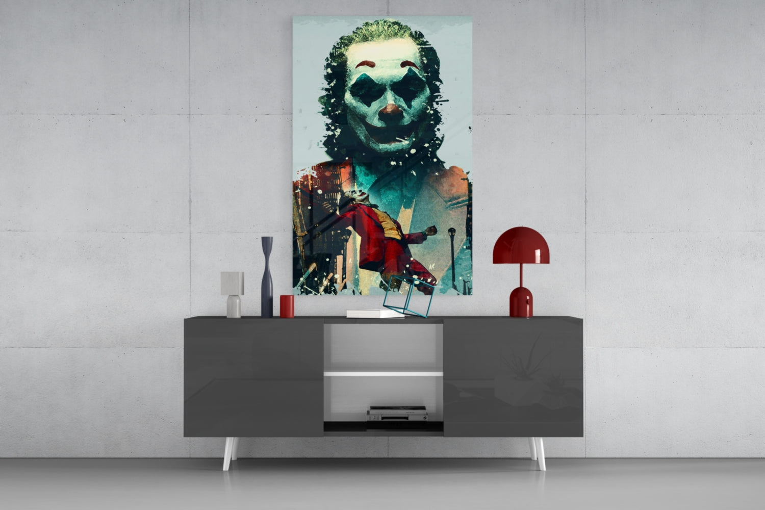 Joker Glass Wall Art.