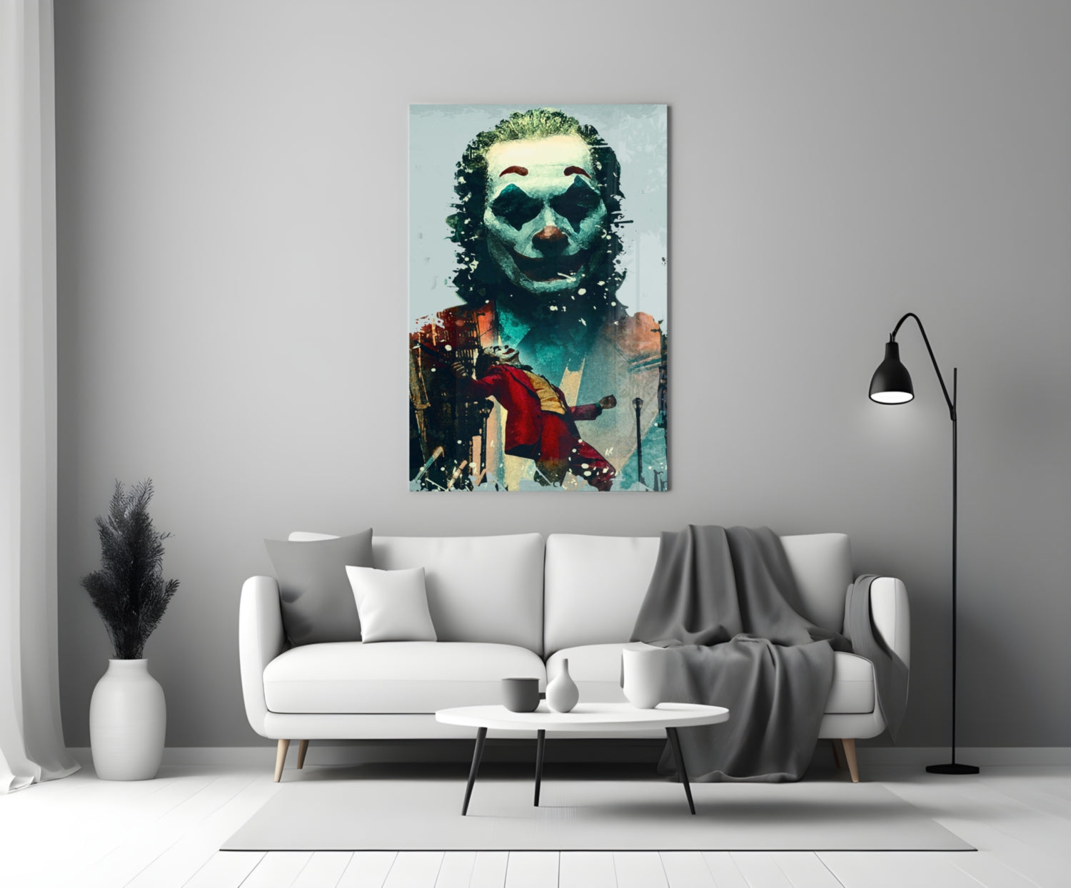 Joker Glass Wall Art.