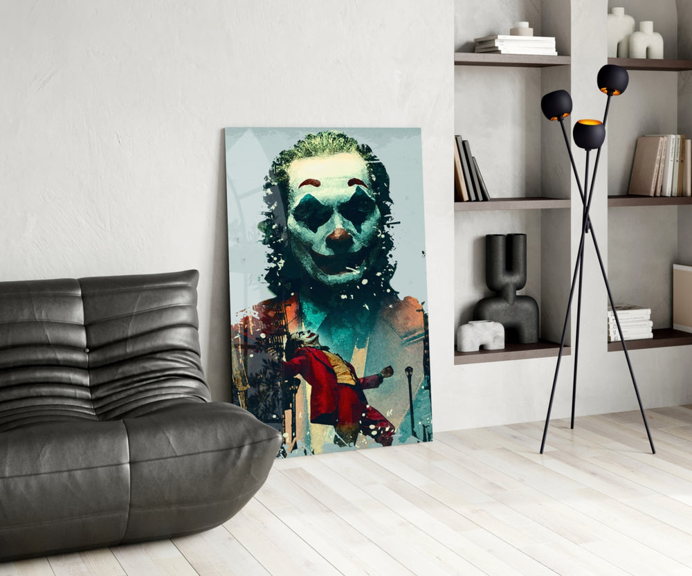 DC panel against a moody dark-painted accent wall