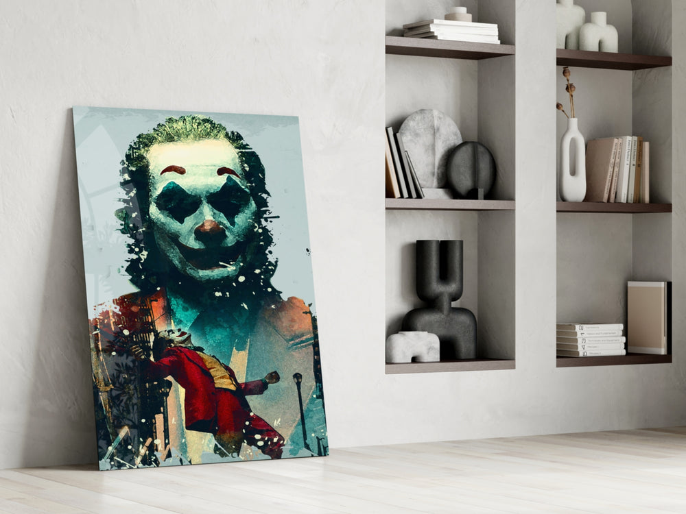 Cinematic artwork in a moody bedroom interior
