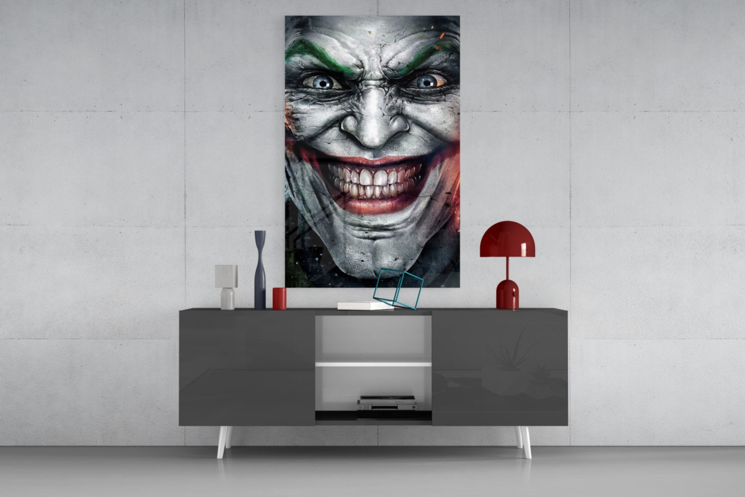 Joker Glass Wall Art.