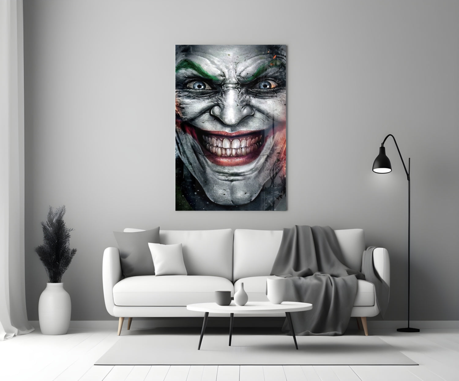 Joker Glass Wall Art.